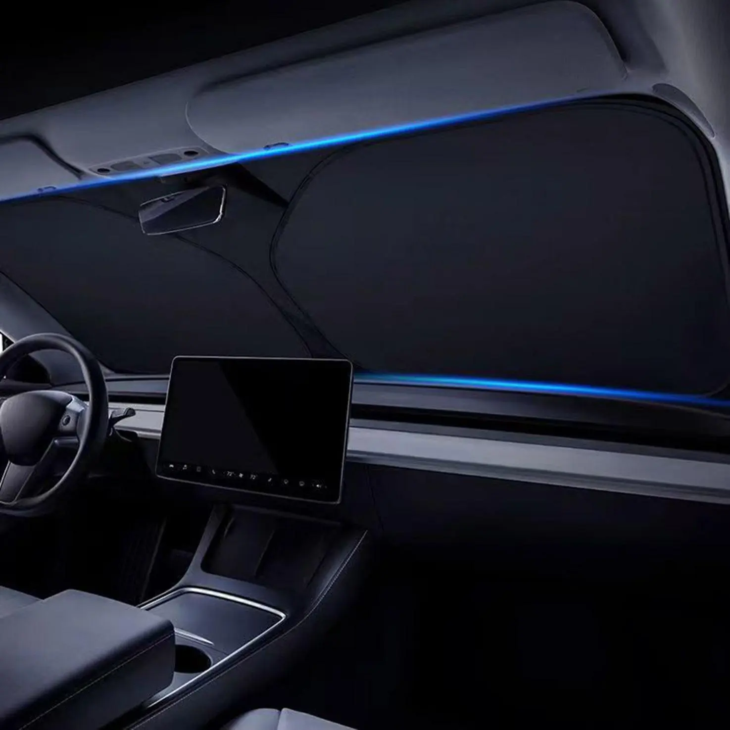 Car Sunshade, Foldable Windshield Sun Shade, UV-Proof Heat Insulation Blackout, Universal Automotive Sunshade Cover, Car Accessories, Car Sunshades For Windshield, Front Windshield Shade, Sunshade For Car Windshield