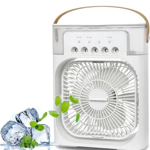 Portable Air Conditioner - Mini Evaporative Air Cooler Desk Air Conditioner Fan with 3 Wind Speeds, 3 Spray Modes