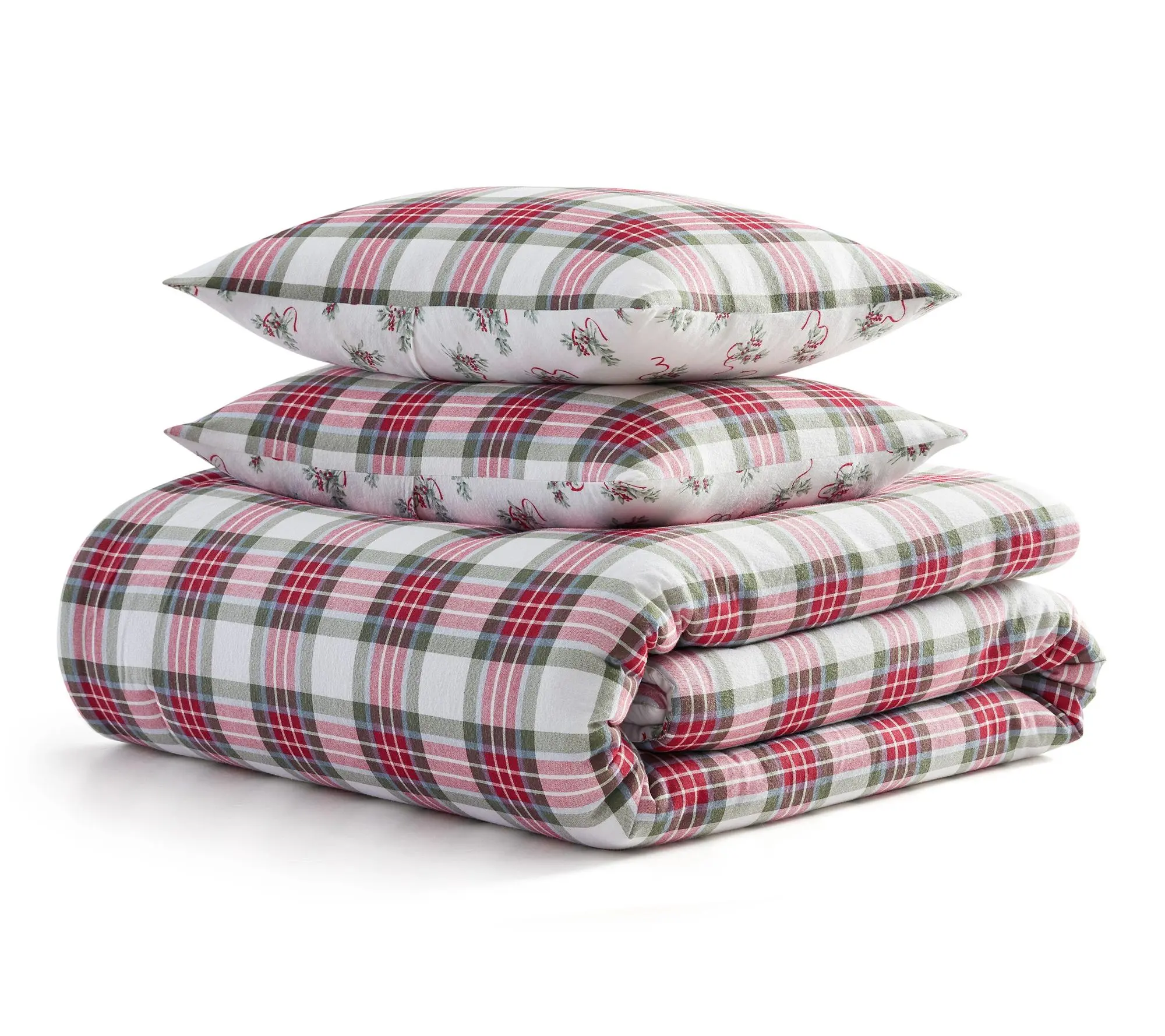 Martha Stewart Yuletide Plaid Reversible Queen Comforter Set