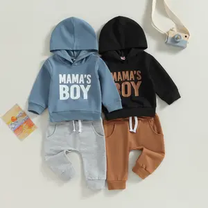 Toddler Boy Clothes Long Sleeve Hoodie Sweatsuits Tops and Jogger Pants 2Pcs Boys Fall Winter Outfits Set