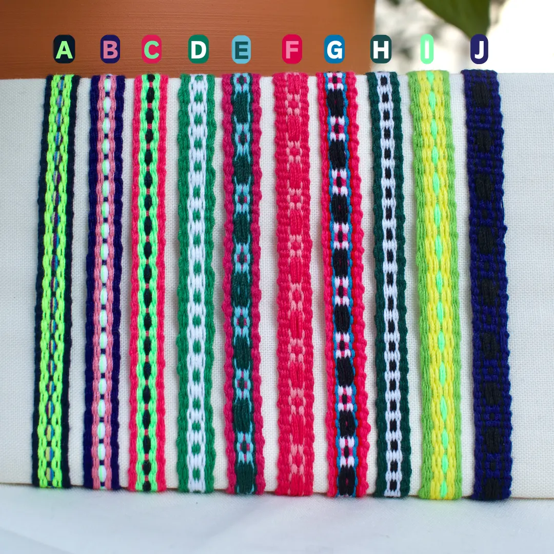 Handmade Cotton Woven Bracelet, Boho Vibrant Beach Surfer Bracelet, Fabric Bracelet, Friendship Bracelet, Handcrafted Women's Woven Jewelry
