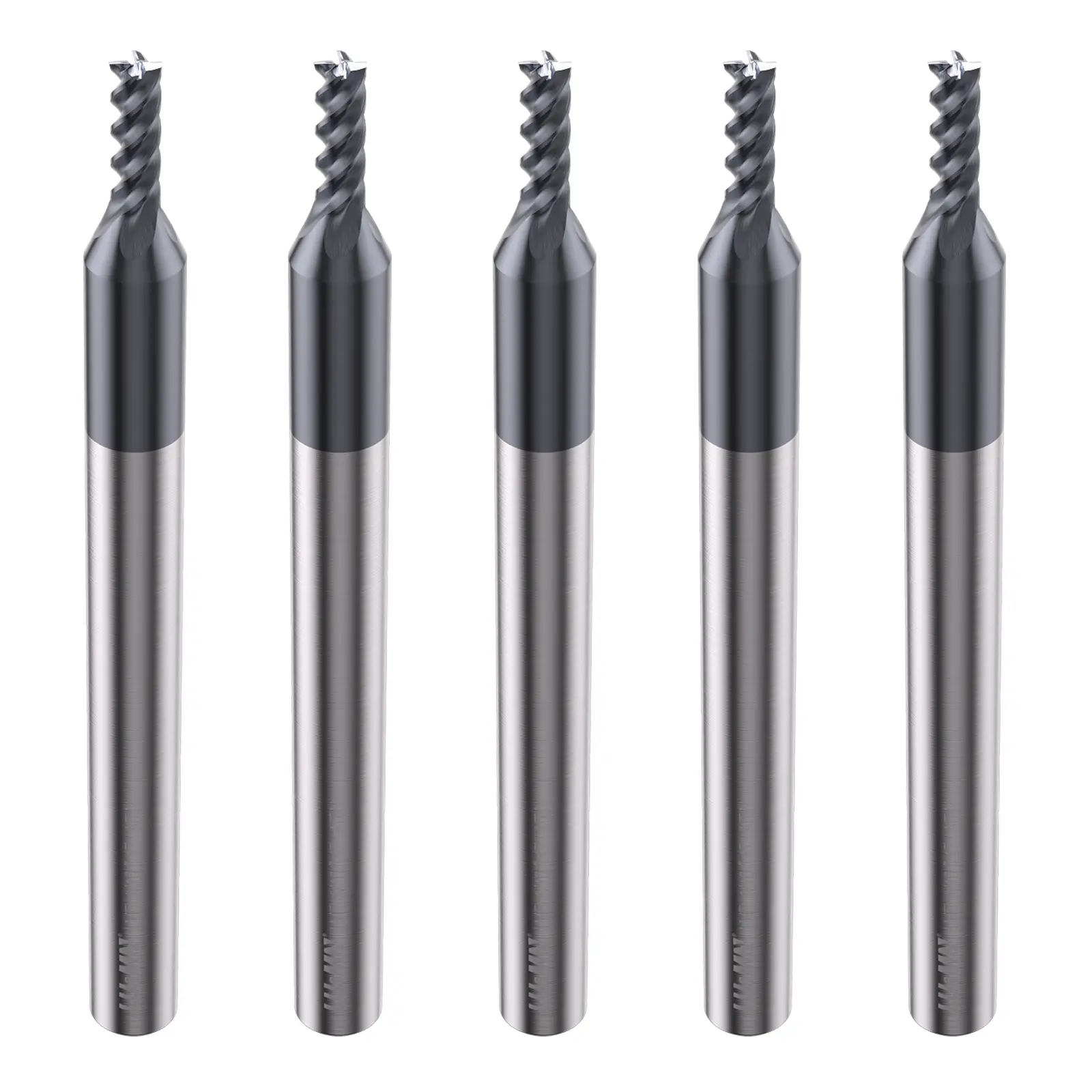 LU&MN Carbide Square End Mill 4 Flute 1/16" 4T Milling Bits for Alloy Steels, Hardened Steel, Metal & More - Set for DIYers & Professionals Abrasive Tool Material