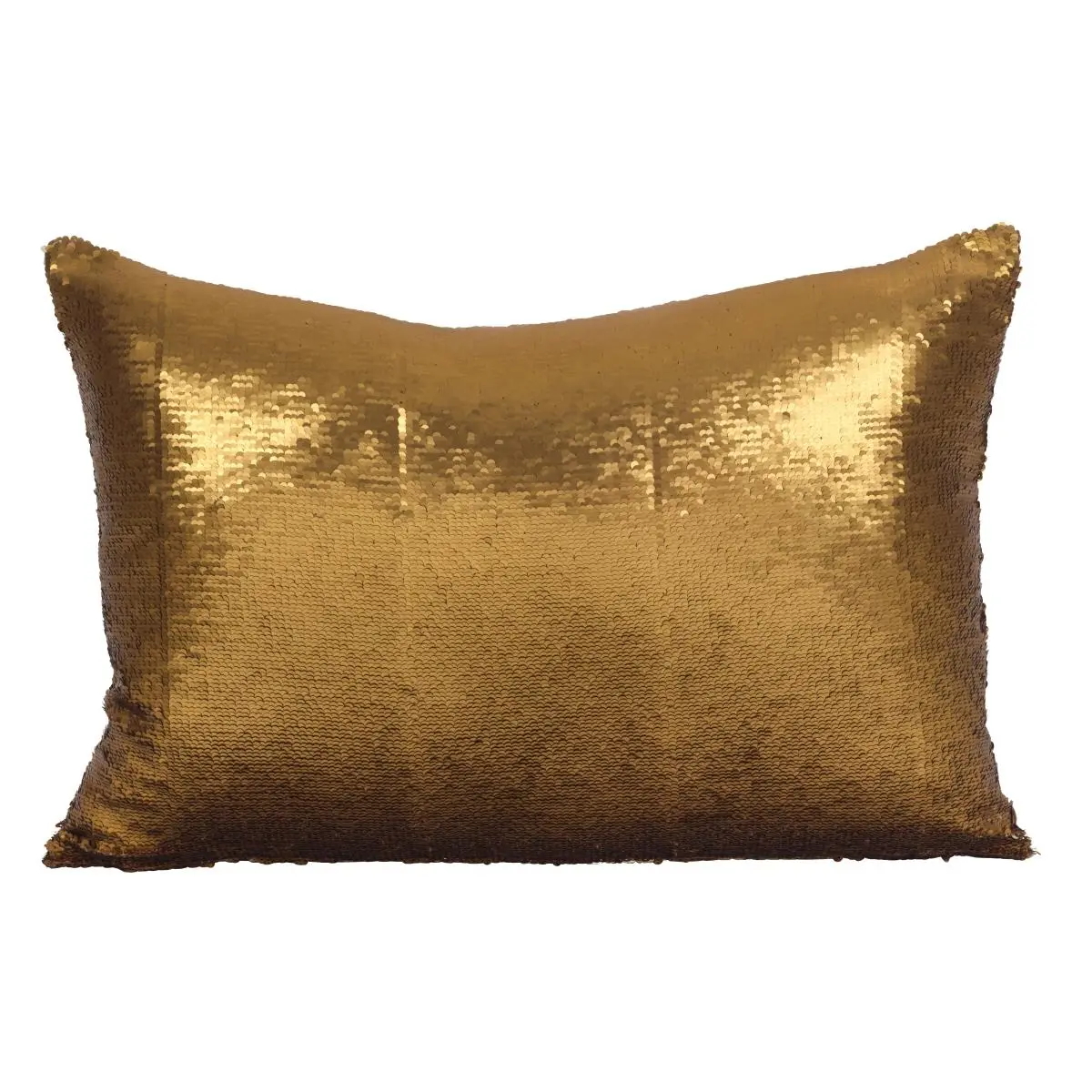Saro 618.CO1624B Reversible Sequin Mermaid Poly Filled Throw Pillow - Copper - 16 in. x 24 in.