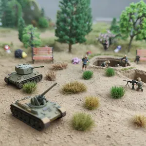 24 Piece Static Grass Bundle, Mixed Sizes Resin Terrain Grass, Ideal for Model Scenery, Train Landscapes, Railway Models, Wargaming, Architecture, Model Builders