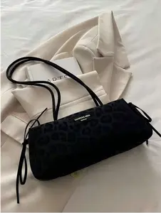 Women's Fashion Leopard Print Daily Handbag - Multi-Scene Home Organizer Storage Bag with Large Capacity for Phone & Small Items, Ideal for Travel & Office, Bags for Women
