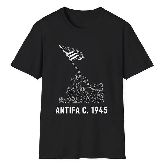 Antifa C. 1945 T-Shirt, Patriotic Anti Fascist Liberty Tee, Protest Resist T-Shirts, Antifa Circa Resist, Protest Tee