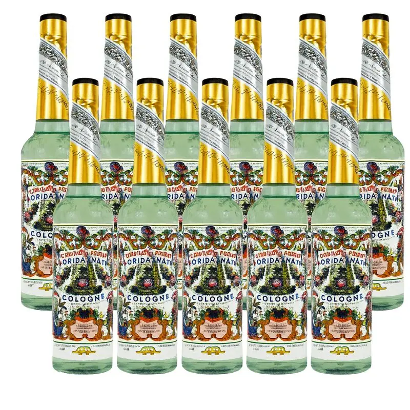 Florida Water Cologne, Pack of 12 - Original Agua Florida with Floral Lavender Scent, Spiritual Cleansing, for Rituals & Protection