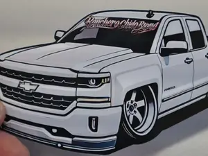 Ranchero Chido Chevy Silverado Waterproof Sticker