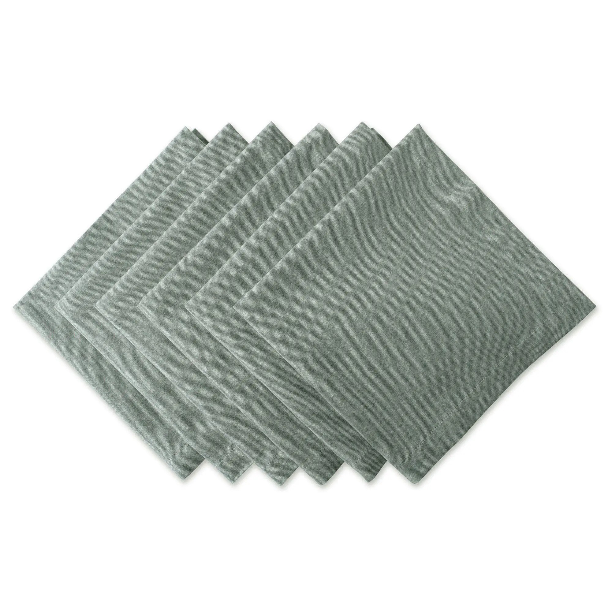 Design Imports Set of 6 Chambray Napkins