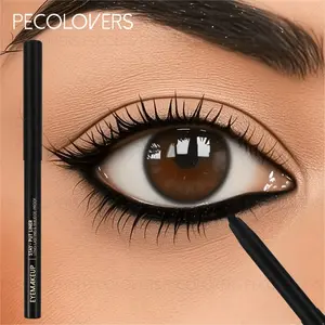 1pc Smooth Black Eyeliner Pen, Waterproof And Sweat-Resistant For Long-Lasting Wear, High Quality & Non-Tarnishing, Makeup Lovers, Trendy Girls, Valentine'S Day Gift, Longwear Eyeliner