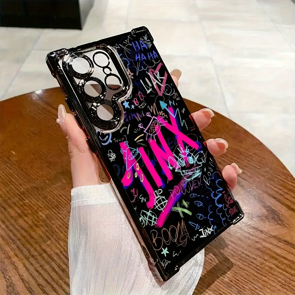 Popular Graffiti Logo J-Jinxs TPU Smartphone Case - Shockproof Transparent Cover, Protection Accessory for Samsung Galaxy S25, S24, S23, S22, S21 FE, Ultra, Plus (4G, 5G)