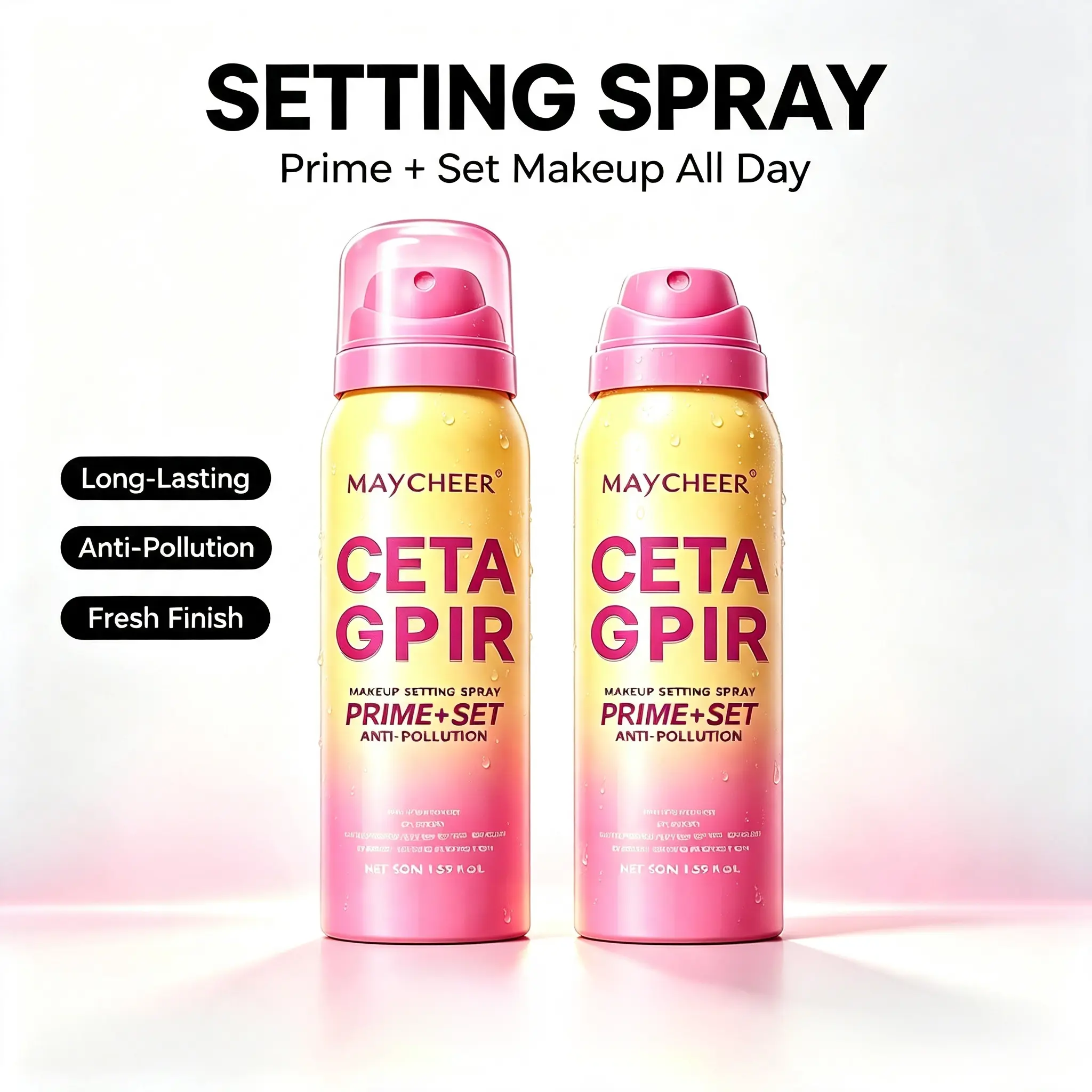 24‑Hour Waterproof Setting Spray | Fresh‑Finish Anti‑Pollution Makeup Cosmetic