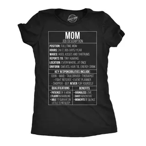 Womens Cute Mom Shirts Funny Mothers Day Tees for Cool Moms Funny Womens T Shirts Cute Vintage Fashion Casual Ladies T-Shirt Gift Mother's Day Tops for Women Funny Office Top Women's Novelty Tees
