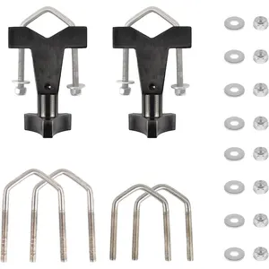 High Lift Jack Mount,  Hi Lift Jack Tube Mount Brackets 1-2.5" for Tube Bumpers,Bull Bars,Roll Cages and Roof Racks (Black)