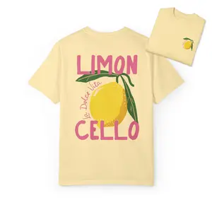 Comfort Colors Limoncello Pink La Dolce Vita Italy Shirt, Lemon Girl Crewneck Coastal Granddaughter Amalfi Coast Tee