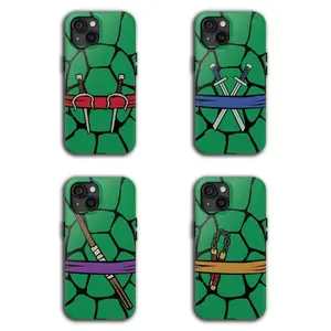 Stylish Teenage Mutant Ninja Turtles themed rugged phone case, compatible with iPhone 17/16/15/14/13/12/11 Pro Max/Plus and Samsung Galaxy S23FE/22/23/24/25. A great gift for family members.