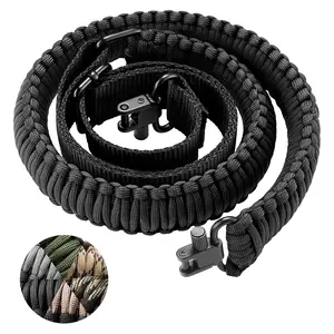 【New Arrivel】Nylon 2 Point Sling Strap 550 Paracord Sling with Tri-Lock Swivel For Outdoors - Multiple Colors