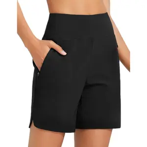 baleaf Women's 3"/5"/7"/9" High Waisted Swim Board Shorts Quick Dry Swimsuits Bottoms Trunks with Pockets [PC:ecg002]