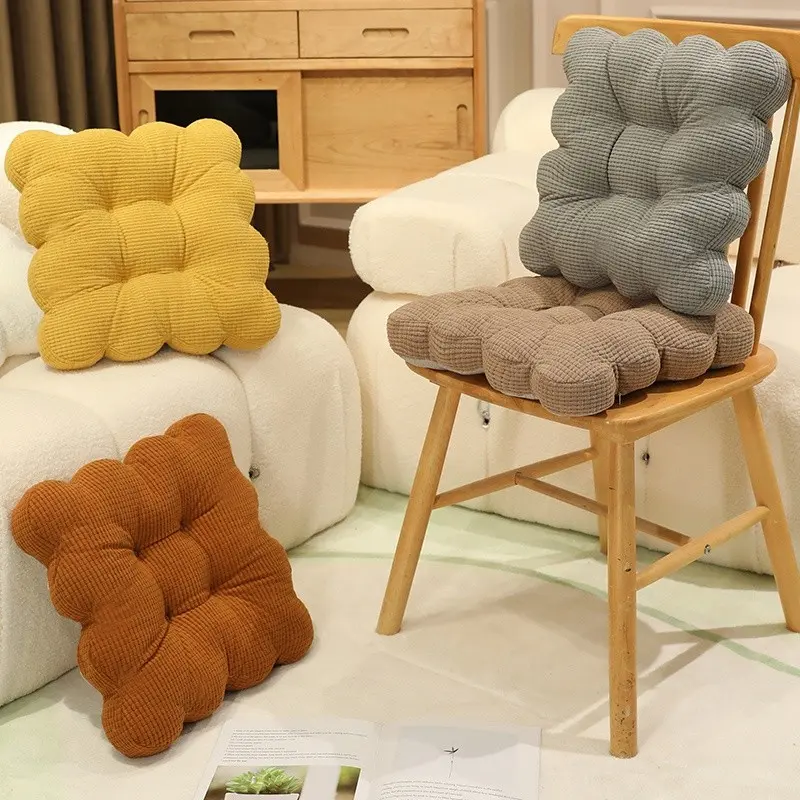 Soft Thick Office Seat Cushion, Decorative Cushion, Tufted Cushion, Bedroom & Dining Chair Pad, Tatami Mat, Square Chair Pad for Home Decoration
