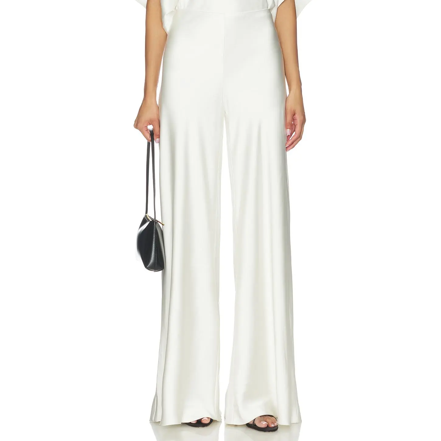 Norma Kamali Bias Elephant Pant in Porcelain