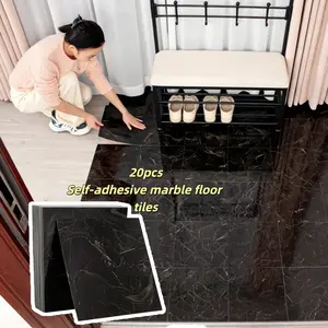 Marble Floor Stickers Set of 10, Simple Luxury Style Home Decor, Easy Flooring Color Transformation, Flooring Enhancement, Enhance Your Living Space