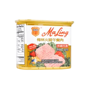 MALING Premium Ham Luncheon Meat 340g - Perfect for Hot Pot and Breakfast