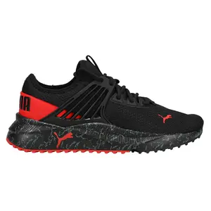 PUMA Mens Pacer Future Marbleized Lace Up Sneakers Shoes Casual - Black
