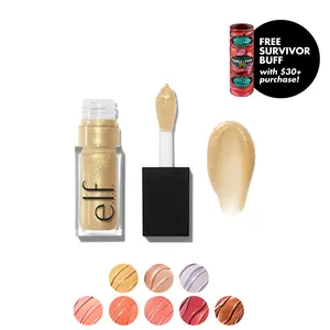 e.l.f. Glow Reviver Lip Oil Glimmer, Hydrating Lip Oil with Glitter Finish 7.6mL