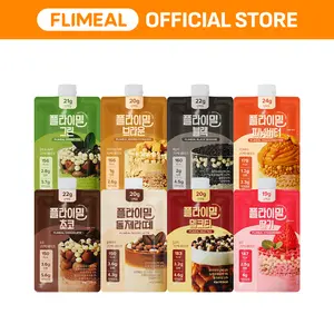 [Fullight Official] Flimeal Crunchy Protein Powder, 20~22g Protein, Low Sugar Keto-Friendly On-the-Go-Pack of 7, Meal Replacement, Easily Digestible Preworkout Drink Flavor