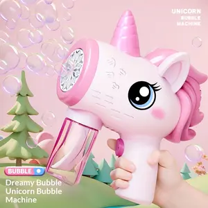 Cute Unicorn Bubble Gun – Automatic Bubble Blower Toy for Kids, Outdoor Summer Fun Party Toy