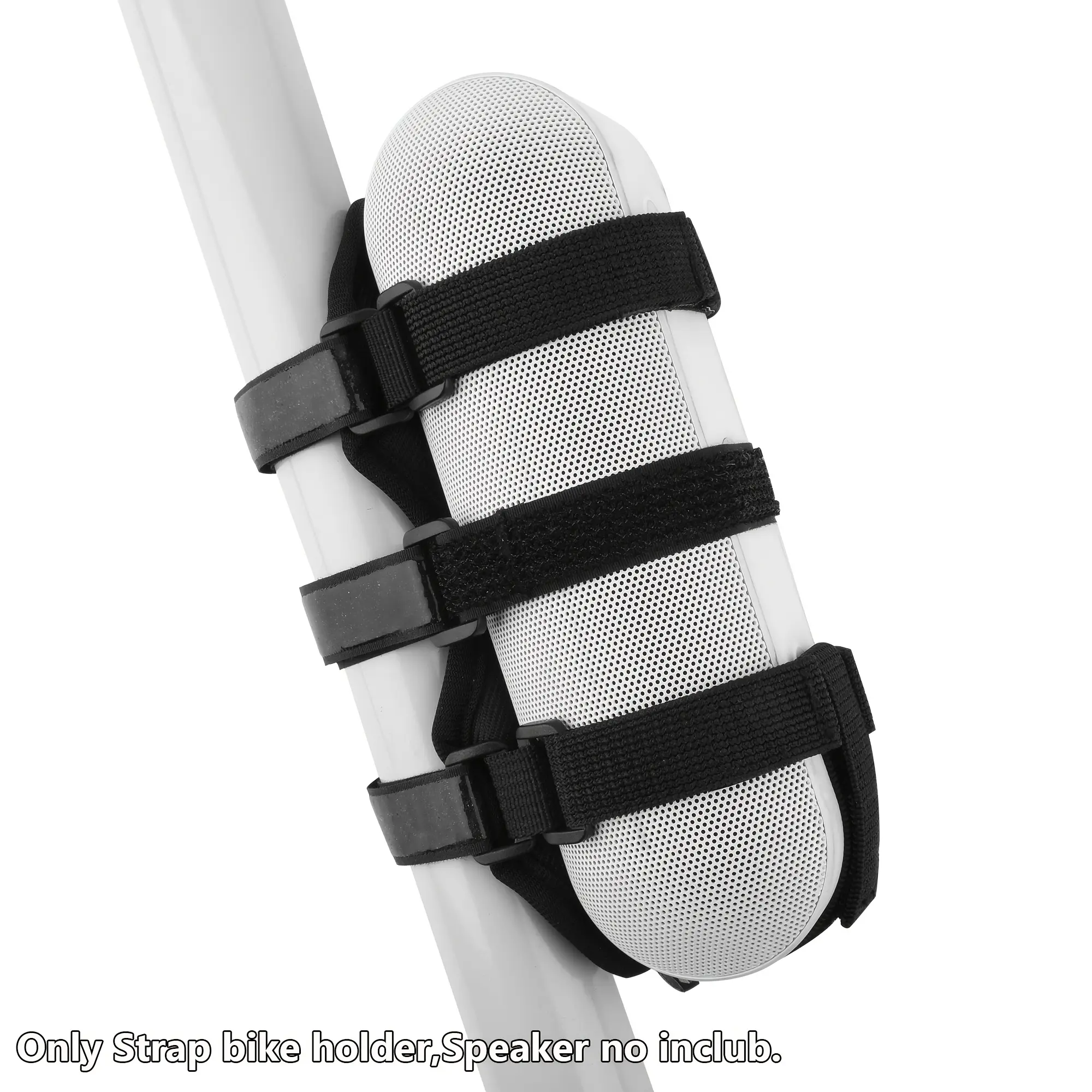 Portable Speaker Mounting Bracket, Suitable for Bicycle Golf Cart Additions, a Combined Strap Holder for Securing for Beats Pill/Pill+ to The Handlebars.It Features a Built-In PE Fixing Plate And an Adjustable Strap Speaker Attachment Bracket