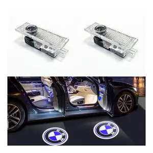 2PC Wireless Car Door Projector for BMW Compatible Models (1/3/5/X Series) - High Brightness LED Shadow Logo Welcome Light, DIY Plug and Play Installation