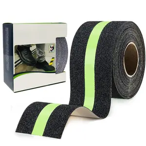 Anti Slip Grip Tape, Non-slip Traction Tapes with Glow in the Dark Reduce the Risk of Slipping for Indoor or Outdoor Stair Tread Step and Other Slippery Surfaces - Keeps You Safe, 2 Inch x 16.4 Foot