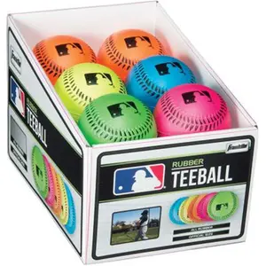 212 MAIN Franklin Sports 23342S4 Soft Strike Rubber Baseball - 1 Ball Per Pack, Soft Baseballs, Rubber Material