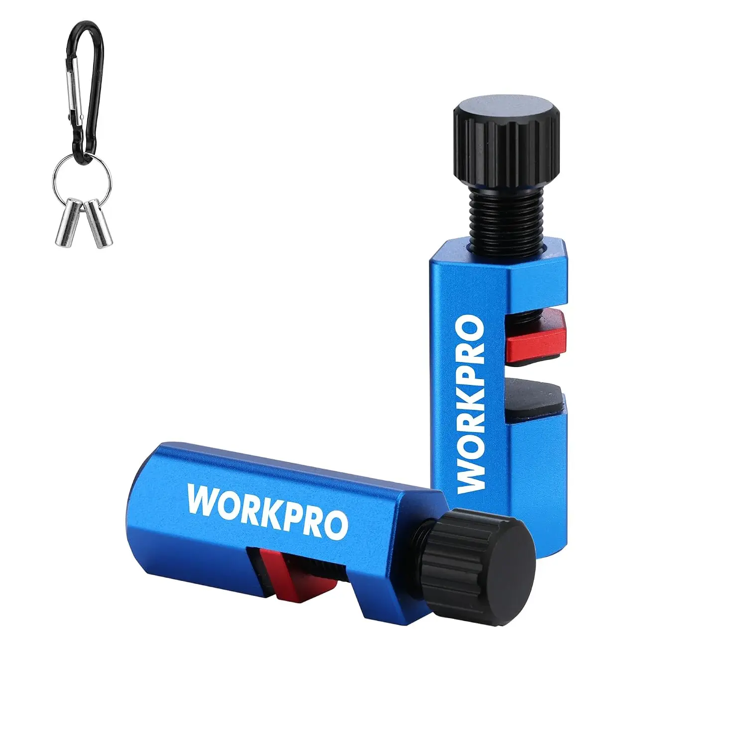 WORKPRO 2-Pack Tall Stair Gauges for Framing and Speed Squares, Anodized Aluminum with Magnets