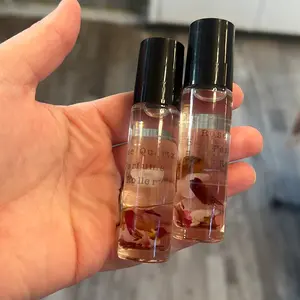 Rose Quartz Crystal Perfume Roll On