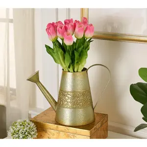 Barbara King Illuminated Tulips With Watering Can Base