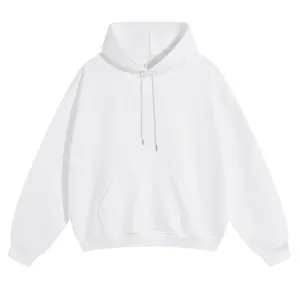 Unisex  Solid Color Hoodie – 60% Cotton 40% Polyester-Friendly Pullover, Soft Casual Street Style, Fall Winter Fashion,Couple Oversized Hoodie