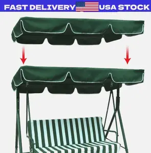 Swing Top Cover Canopy 300D Replacement Garden Patio Outdoor 66x45 75x52 77"x43"