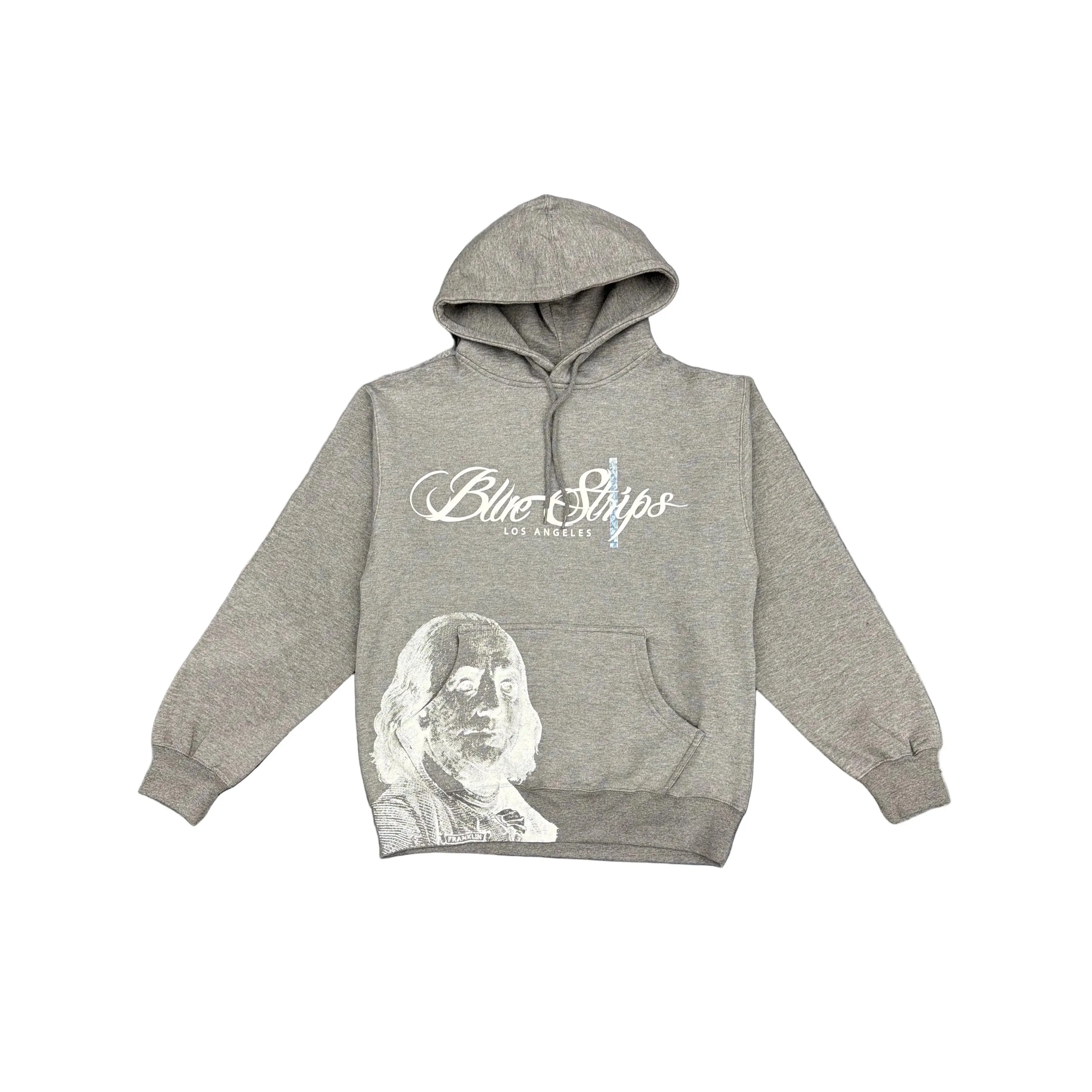 Bluestrips Benji Pablo Gray Men's Pullover Hoodie - Casual Streetwear Sweatshirt, Longsleeves Menswear, Casual Tops, Clothing, Xl, Clothes Products, Male Clothing, Streetwear Clothing, Hoodies