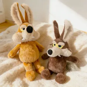 Cute Wolf Plush Toy Wearing Sheepskin, Urvie Stuffed Animal, Big Wolf Doll, Sleeping Gift, Decoration Ornament