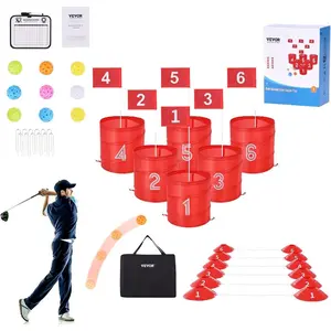 VEVOR Backyard Golf Game, 3 Hole Golf Course, Golf Game Practice Games, Golf Chipping Game for Family, Adults and Kids, Portable Outdoor Yard Golf Game for Lawn, Yard, Camping, Park, BeachVEVOR Super Brand Day