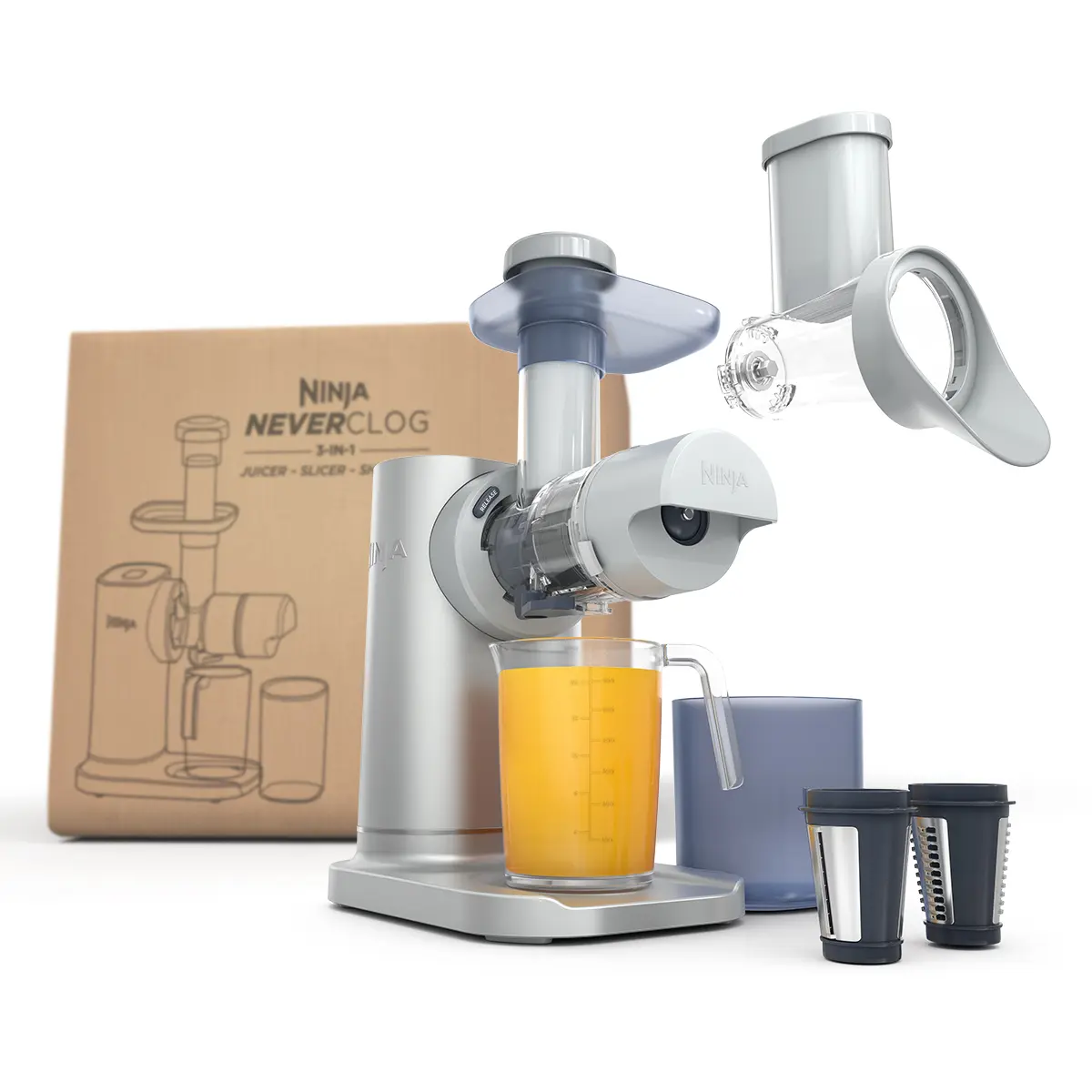 Ninja NeverClog 3-in-1 Juicer, Slicer, Shredder - COJC152