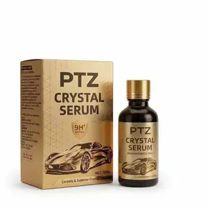 PTZ Crystal Serum – Advanced Graphene Ceramic Coating for Cars(50ML),9H Graphene Coating for Auto Car Detailing,10+ Years of Long Lasting Car Protection,Gloss Hydrophobicty Anti Scratch