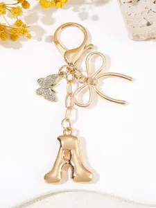New Fashion Butterfly Keychain, 26 Letter Key Ring for Women, Wallet Backpack Handbag Accessory, Car Key Holder, Keychain Jewelry, Trendy Cute Keychain, Keychain For Bags
