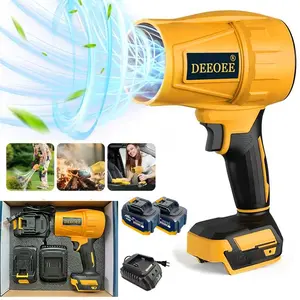 Cordless Leaf Blower Violent TurboFan,Brushless Pure Copper Motor Jet Fan With Battery,Cordless Turbo Super Power Air Duster, Handheld Powerful Dryer for Car Dust Cleaning,Car Drying after Wash, Snow Removal, Outdoors BBQ Tool Electric outdoorfun