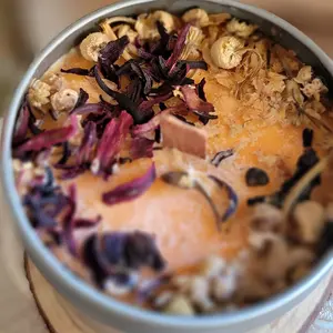 Orange Vanilla with Hibiscus and Chamomile Scented Candle Candle