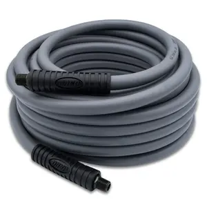 FlexPro™ Hybrid Air Hose (3/8" x 50 ft) | Dual 1/4" M-NPT Fittings (Storm Gray)