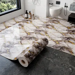 Thick Self-Adhesive Tile Look Vinyl Wall Stickers, Waterproof Moistureproof Moldproof, DIY Decor for Kitchen Bedroom Living Room Bathroom