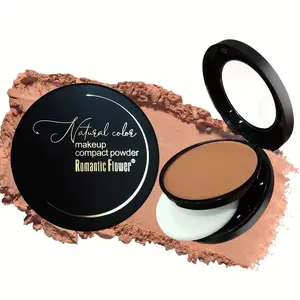 Waterproof Sweatproof Setting Powder Palette, Matte Buildable Coverage, Suitable for All Skin Tones, Brightening & Contouring Effect, Women Makeup Cosmetic